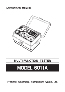 MODEL6011A Instruction Manual