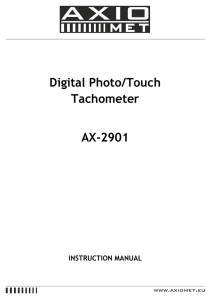 Digital Photo/Touch Tachometer AX-2901