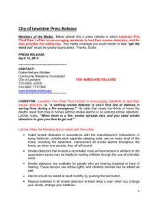City of Lewiston Press Release