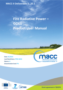 Fire Radiative Power – GOES Product User Manual