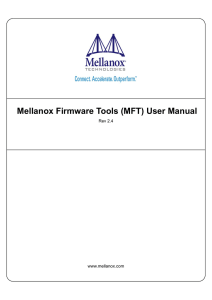 Mellanox Firmware Tools (MFT) User Manual
