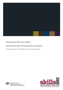 Environmental Scan 2013 Resources and Infrastructure Industry