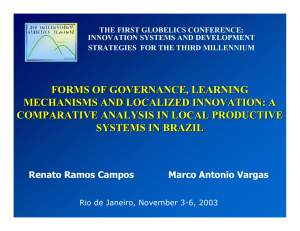 Forms of governance, learning mechanisms and