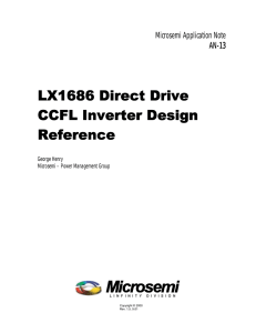 LX1686 Direct Drive CCFL Inverter Design Reference