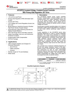 ConstantVoltage, Constant-Current Controller with Primary