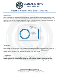 International O-Ring Size Standards - Global O