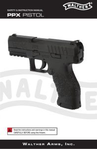 ppx pistol - Walther Arms