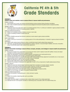 Grade Standards - Operation Tone-Up