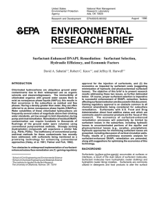 Surfactant-Enhanced DNAPL Remediation - CLU-IN