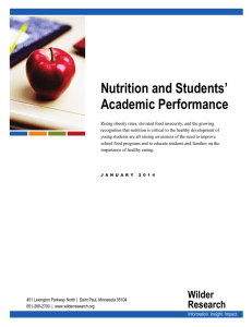 Nutrition and Students` Academic Performance