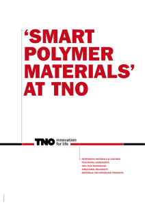 Smart polymer materials at TNO