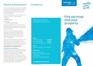 Fire services and your property