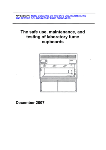 The safe use, maintenance, and testing of laboratory fume