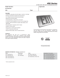 450 Series - Exit Sign Warehouse