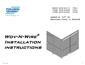 Wov-N-Wire Installation instructions