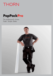 PopPackPro - Thorn Lighting