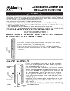 Extra Heavy Duty Air Circulator Instruction Manual