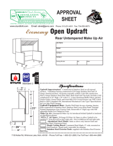 Economy Open Updraft - Sturdi-Bilt Restaurant Equipment, Inc.