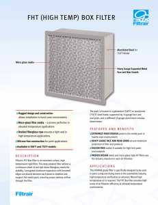 FHT (High Temp) Box Filter