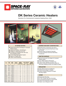 DK Series Ceramic Heaters