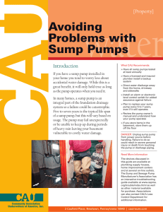 Problems With Sump Pumps - Community Association Underwriters
