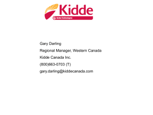 Gary Darling, Kidde Canada Inc - Canadian Fire Alarm Association