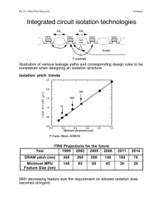 Integrated circuit isolation technologies