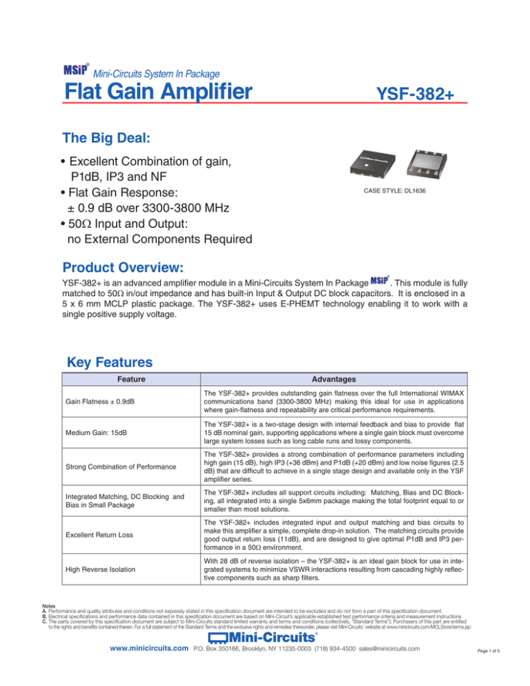 Data Sheet - Mini Circuits