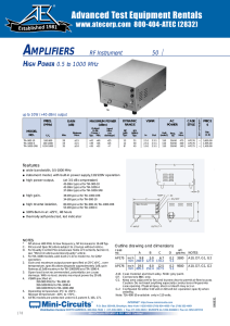 amplifiers - Advanced Test Equipment Rentals