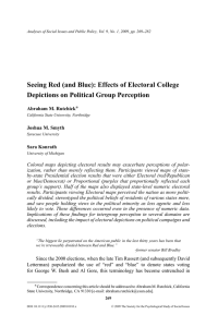 Seeing Red (and Blue): Effects of Electoral College Depictions on
