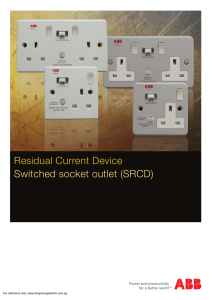 Residual Current Device Switched socket outlet (SRCD)