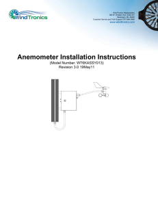 Anemometer Installation Rev 3.0 19May11