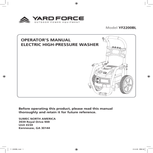 Product Manual - Pressure Washers Direct