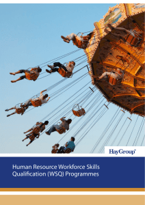 Human Resource Workforce Skills Qualification (WSQ
