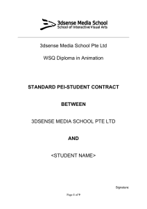3dsense Media School Pte Ltd WSQ Diploma in Animation
