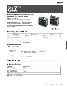 Ordering Information Specifications