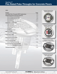 Fire-Rated Poke-Throughs for Concrete Floors