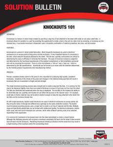 KNOCKOUTS 101 - SNC Solutions