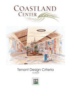 Tenant Design Criteria - General Growth Properties