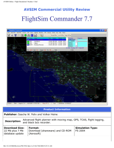 AVSIM Online - Flight Simulation`s Number 1 Site!