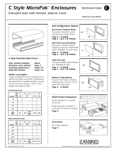 C Style Technical Data Sheets