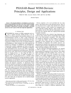 PHASAR-based WDM-devices: Principles, Design And Applications