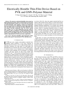 Electrically Bistable Thin-Film Device Based on PVK and GNPs