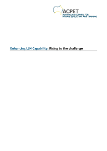 Enhancing LLN Capability: Rising to the challenge