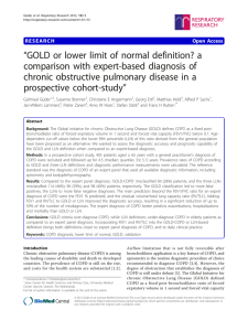 "GOLD or lower limit of normal definition? a comparison with expert