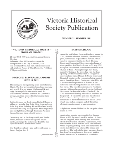 Newsletter 32.vp - Victoria Historical Society