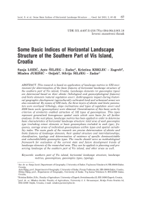 Some Basic Indices of Horizontal Landscape Structure of the