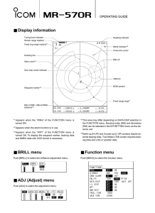 s Display information s BRILL menu s ADJ (Adjust) menu s