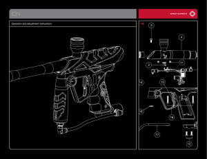 Operation and adjustment instructions