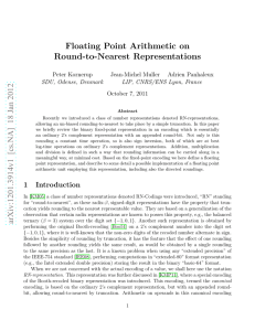 Floating-Point Arithmetic on Round-to